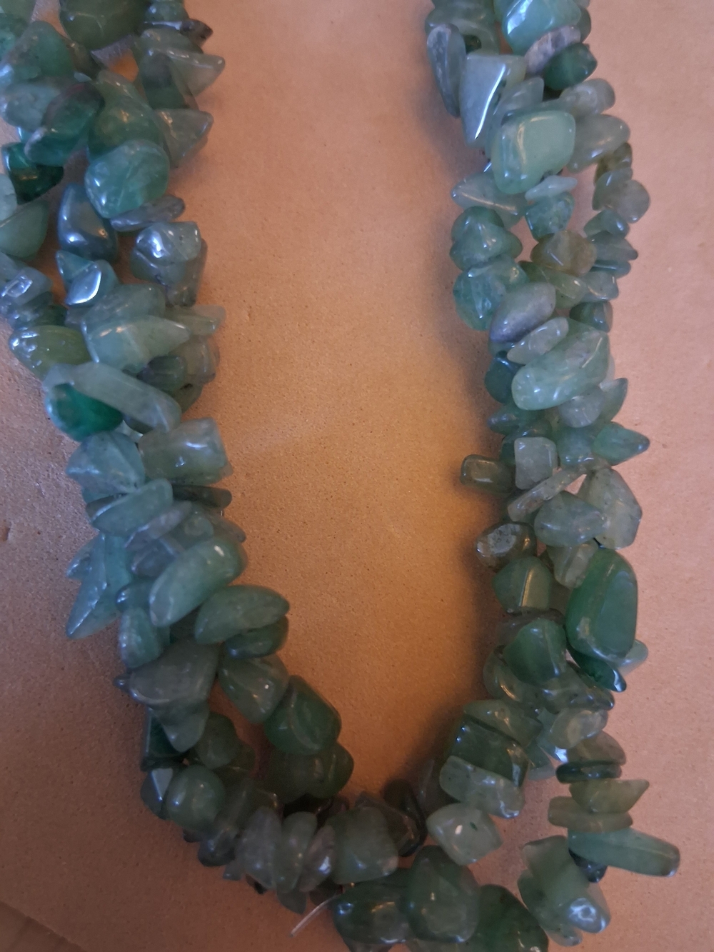 21" Green Chip Bead Necklace - Women Jewelry